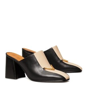 Tory Burch Equestrian Link High Heel Mules